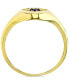 ფოტო #3 პროდუქტის Cubic Zirconia Evil Eye Signet Ring in 14k Gold-Plated Sterling Silver