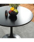 Фото #9 товара Modern 31.5" Dining Table With Round Top And Pedestal Base In B Lack Color