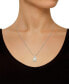 ფოტო #2 პროდუქტის Opal (3/4 ct. t.w.) & Diamond (1/6 ct. t.w.) Halo 18" Pendant Necklace in Sterling Silver