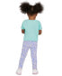 ფოტო #2 პროდუქტის Toddler & Little Girls Logo Graphic T-Shirt & Printed Leggings, 2 Piece Set