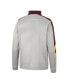 Фото #3 товара Men's Gray and Maroon Arizona State Sun Devils Bushwood Fleece Quarter-Zip Jacket