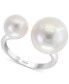 EFFY® Cultured Freshwater Pearl (8-1/2 & 12-1/2mm) Cuff Ring in Sterling Silver