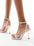 Simmi London Damira strappy barely there sandal in white