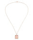 Фото #3 товара Macy's rose Gold Plated Simulated Morganite Octagon Pendant