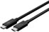 Wentronic Sync & Charge USB-C Cable - USB4 Gen 3x2 - 240 W - 0.7 m - 0.7 m - USB C - USB C - USB4 Gen 3x2 - 40000 Mbit/s - Black