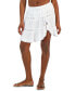 Фото #4 товара Women's Lace-Inset Ruffle-Trim Skirt Cover-Up, Created for Macy's