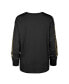 Фото #2 товара Women's Black Distressed Pittsburgh Steelers Tom Cat Long Sleeve T-shirt