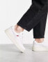 Фото #1 товара Levi's Glide leather trainer in white with logo