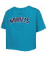 ფოტო #4 პროდუქტის Women's Teal Charlotte Hornets Classics Boxy T-shirt