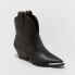 Фото #1 товара Women's Henley Ankle Western Boots - Universal Thread Black 5