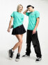 Фото #7 товара Vans unisex left chest logo t-shirt in turquoise