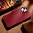 Фото #16 товара Чехол для iPhone 14 MagSafe Case Leather ICARER бордового цвета