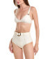 Фото #1 товара Lisa Marie Fernandez Magdalena Belted High-Waist 2Pc Bikini Set Women's White 1