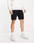 New Look – Schmal geschnittene Cargo-Shorts in Schwarz