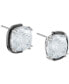 ფოტო #3 პროდუქტის Silver-Tone Crystal Floating Stud Earrings