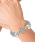 EFFY® Diamond Cross Woven Bracelet (1/3 ct. t.w.) in Sterling Silver & 18k Gold