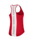 Women's Red Wisconsin Badgers 10 Days Racerback Scoop Neck Tank Top