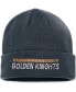 ფოტო #1 პროდუქტის Men's Black Vegas Golden Knights Authentic Pro Rink Cuffed Knit Hat