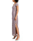 Фото #3 товара Women's Sequined-Lace Maxi Dress