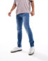 Фото #1 товара DTT stretch super skinny jeans in mid blue