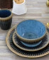 Reactive Glaze Isidora 16 Piece Round Stoneware Dinnerware Set, Service for 4