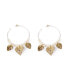 CROWN 4CM earrings #gold glitter 1 u