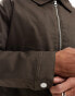 Фото #2 товара Jack & Jones cotton padded carpenter jacket with collar in brown