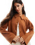 Фото #1 товара ASOS DESIGN supersoft boxy cardigan in tan