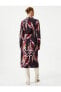 Фото #4 товара Платье Koton с длинным рукавом и застежкой на пуговицы