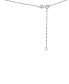 ფოტო #3 პროდუქტის Sapphire (1/2 ct. tw.) & Diamond (1/10 ct. t.w.) Pear Halo Pendant Necklace in 14k White Gold, 16" + 2" extender