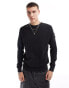 Calvin Klein Jeans washed badge sweater in washed black