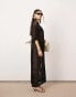 ASOS EDITION knitted button through maxi dress in black Черный, XS - EU 32-34 - фото #1