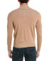 Bruno Magli Plaited Wool 1/4-Zip Sweater Men's