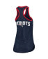 Фото #2 товара Women's Navy New England Patriots Tater Tank Top