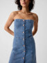 Фото #4 товара Strapless Denim Mini Dress