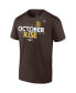 Фото #4 товара Men's Brown San Diego Padres 2022 Postseason Locker Room T-shirt