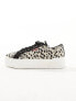 Levi's Tijuana trainer with logo in leopard print Черный, EU 35.5 - фото #3