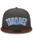 Фото #3 товара Men's Black Oklahoma City Thunder 2022/23 City Edition Official 9FIFTY Snapback Adjustable Hat