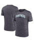 Men's Black Carolina Panthers Sideline Velocity Athletic Stack Performance T-shirt