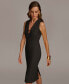 Фото #3 товара Women's Sleeveless V-Neck Beaded Dress