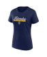 ფოტო #4 პროდუქტის Women's Navy, Gray Milwaukee Brewers Fan T-shirt Combo Set