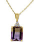 ფოტო #1 პროდუქტის Ametrine (5-1/2 ct. t.w.) & Diamond (1/8 ct. t.w.) 18" Pendant Necklace in 14k Gold