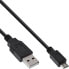 Фото #2 товара InLine Basic Micro-USB 2.0 cable - USB Type A male / Micro-B male - black - 1m