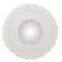 Wall mirror Alexandra House Living White Wood Worn 4 x 57 x 58 cm Circular