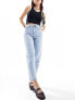 Фото #1 товара Vero Moda Tessa high rise mom jeans in light blue denim