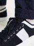 Фото #2 товара Fred Perry underspin twill tipped trainers in navy