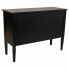 Sideboard Alexandra House Living Black Rattan Fir wood 40 x 78 x 106 cm