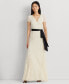 Фото #1 товара Women's Belted Lace A-Line Gown