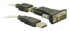 Delock USB 2.0 to Serial Adapter - Black - USB Type-A - DB-9