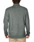 Men's Stretch Quarter-Zip Long-Sleeve Topstitched Sweater